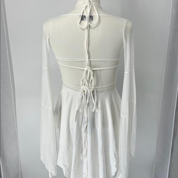 Darker waves dolls kill NWT Asymmetrical mesh wrap dress size XXS - Picture 5 of 10